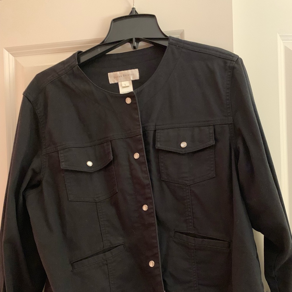 Black jean jacket